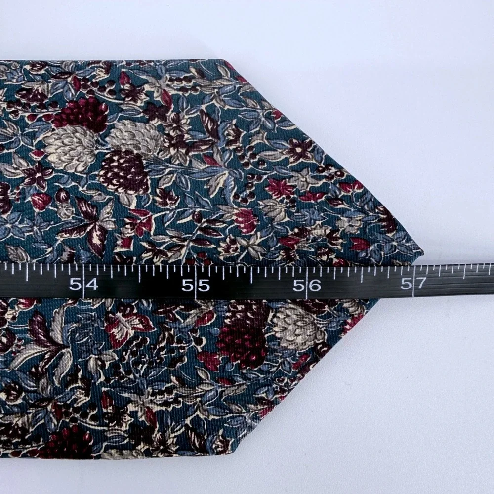 Vintage Bert Pulitzer Collectors Edition Mens Silk Tie Floral Botanical 90s 1990